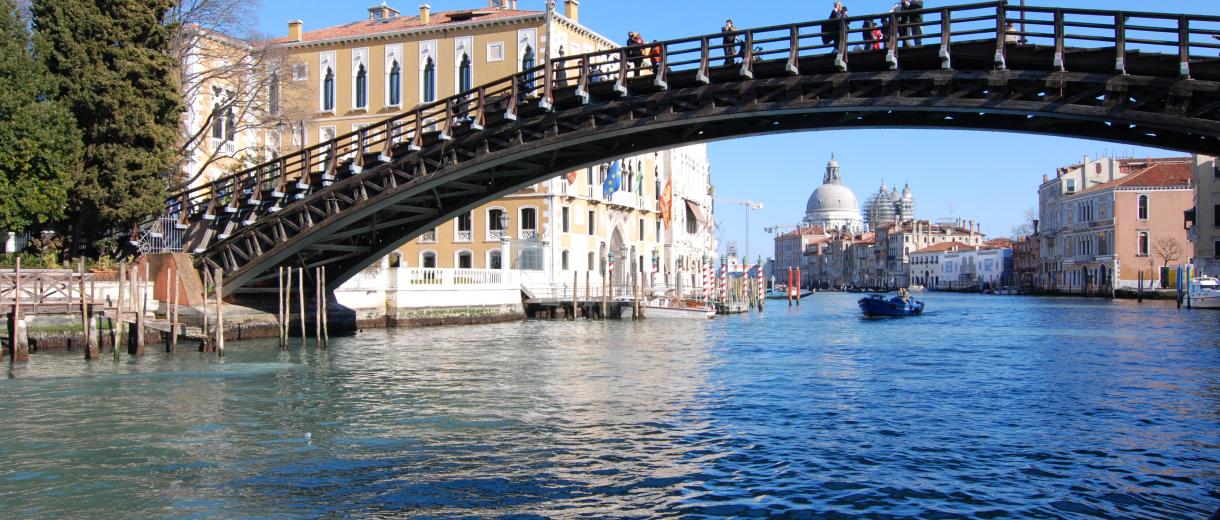 Accademia Bridge on Grand Canal - VenicePonte dell'Accademia sul Canal Grande - Venezia